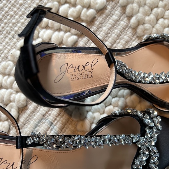 Badgley Mischka crystal sandals high heels size us8.5 - Picture 6 of 11